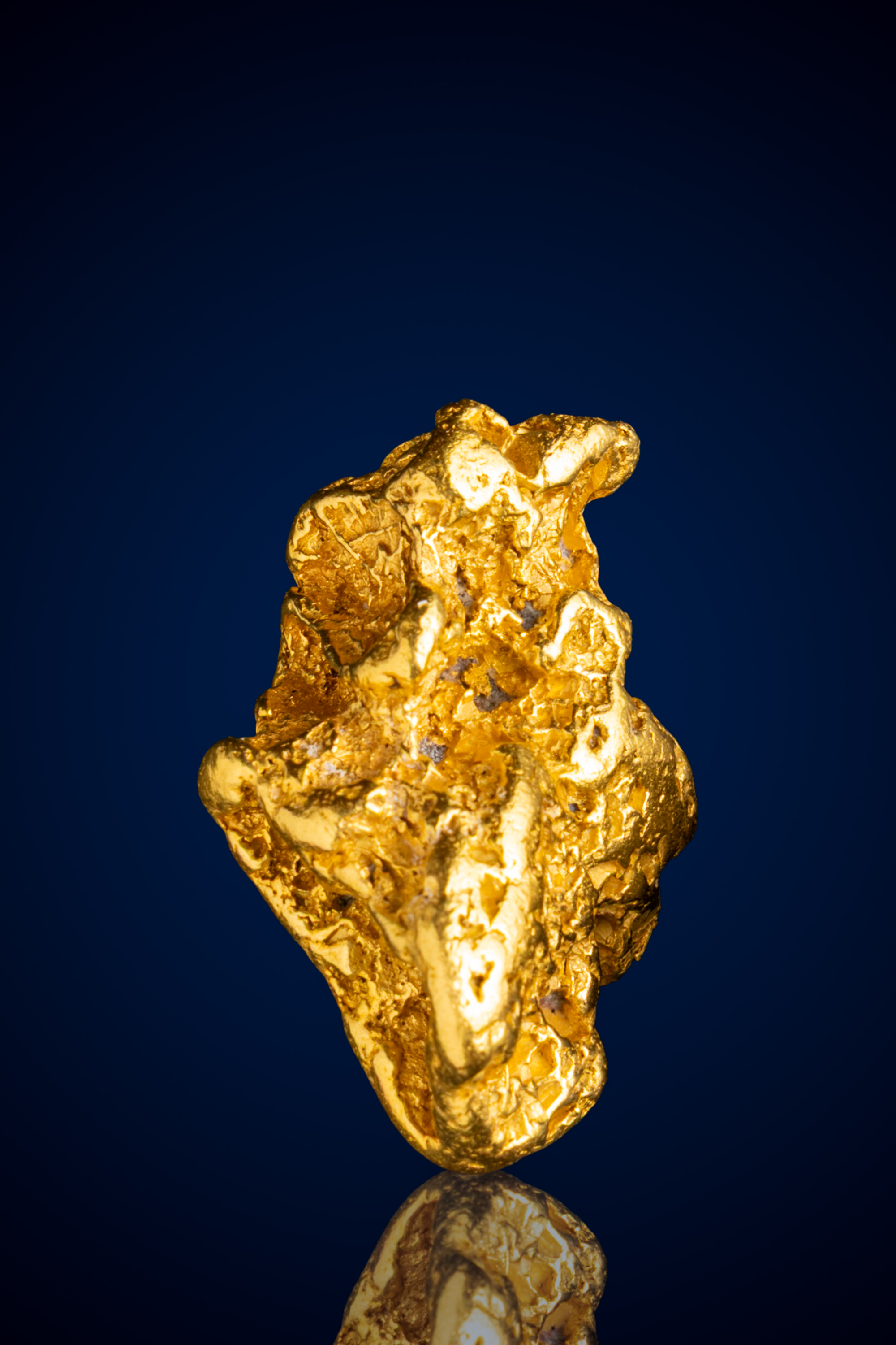 Gleaming, Cratered Natural Gold Nugget - Gobbler's Knob, Alaska - 26.72 grams (image for) Gleaming, Cratered Natural Gold Nugget - Gobbler's Knob, Alaska - 26.72 grams